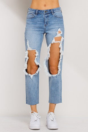 Cropped Boyfriend Jean