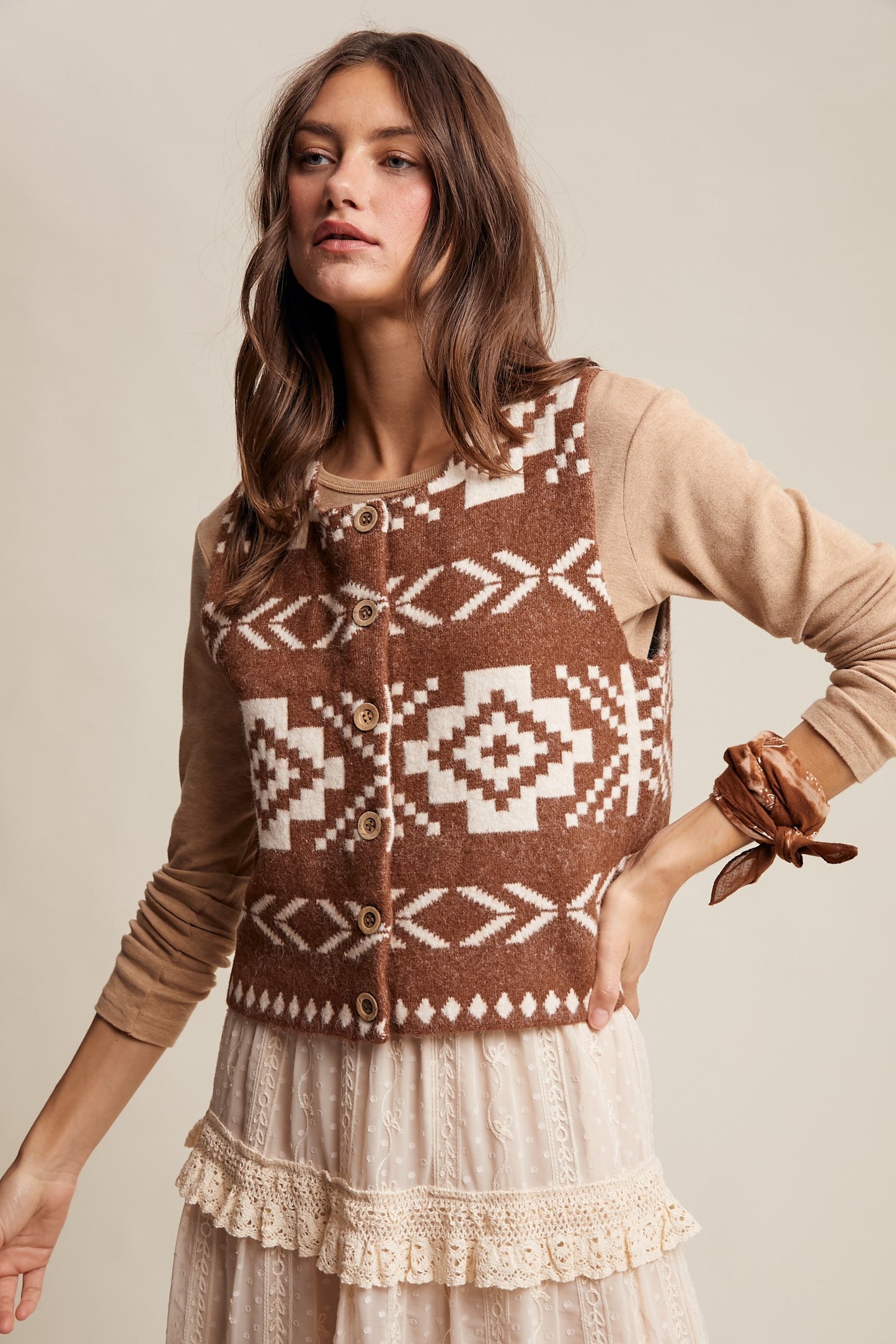 Wool Southwestern Vest