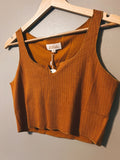 Rusty Orange Cropped Tank