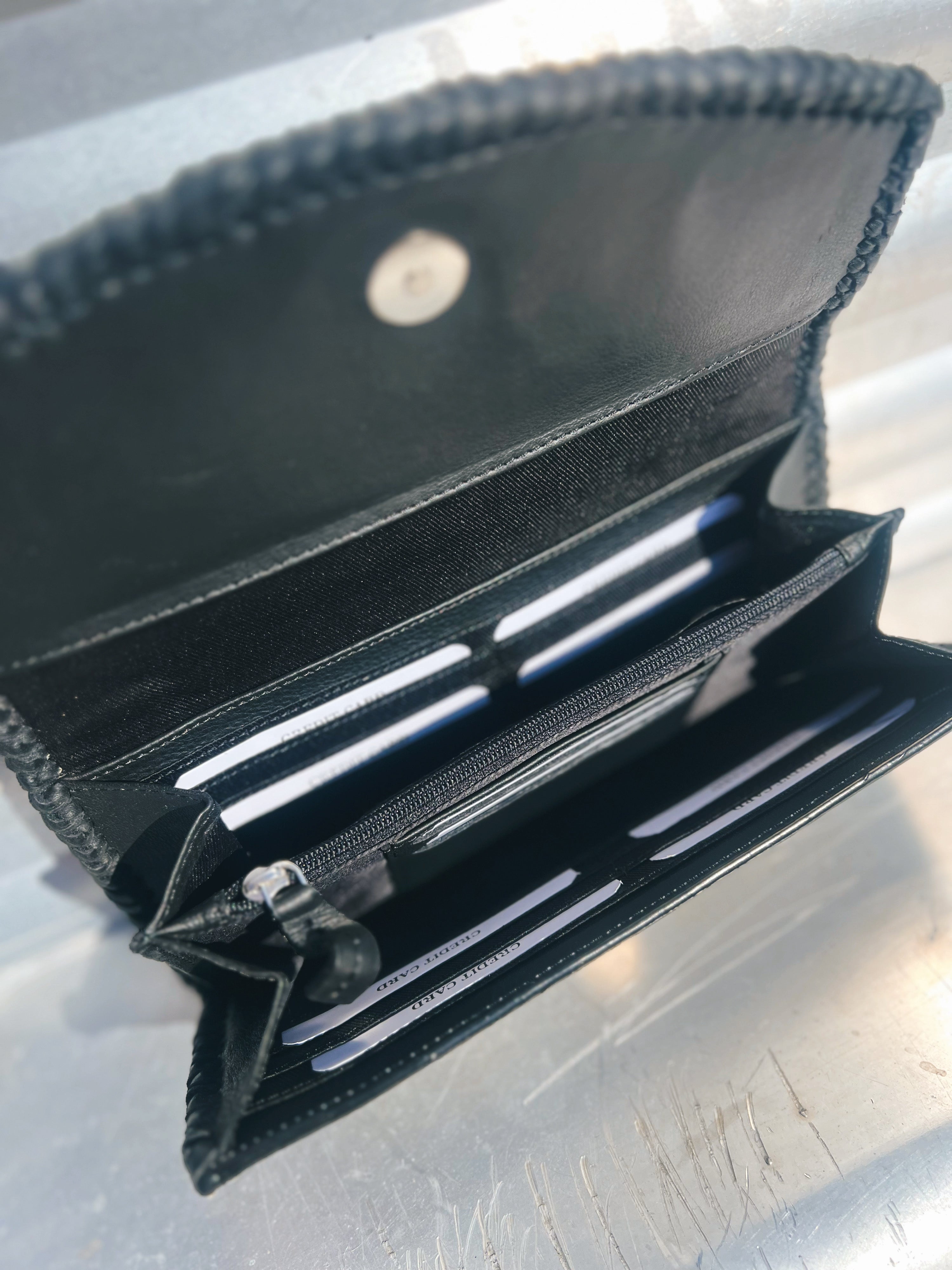 Salt & Pepper Cowhide Wallet