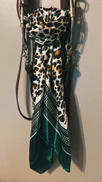 35" Wild Rag - Green & Leopard