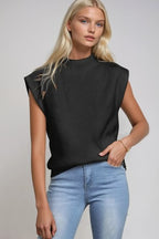 Black Sleeveless Sweater