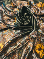 35" Wild Rag - Olive, Browns, Yellow, Paisley