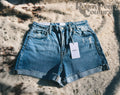 Denim Cuffed Shorts