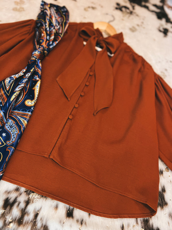 Bow Front Blouse