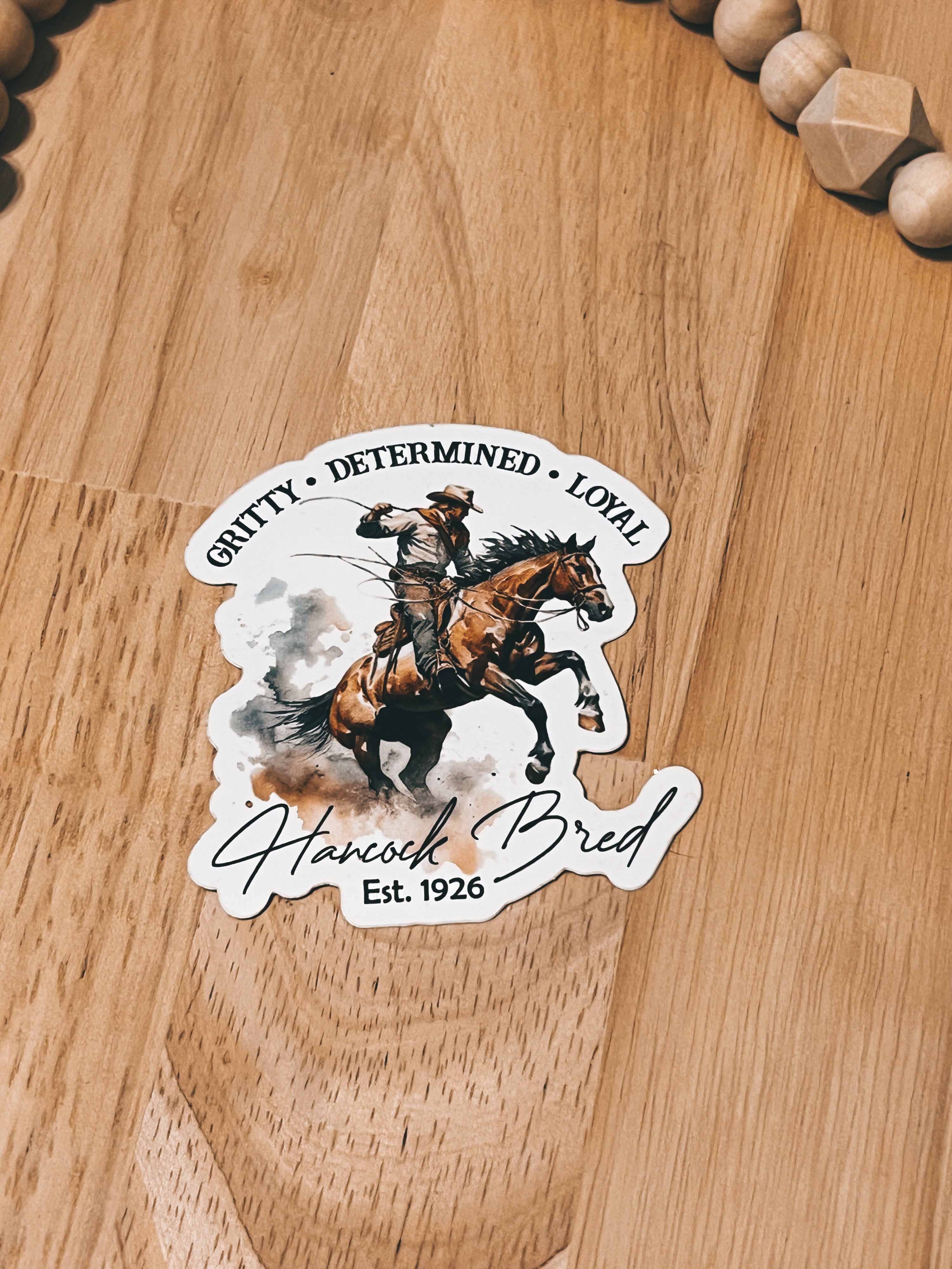 Hancock Bred Sticker