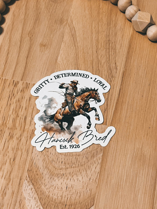 Hancock Bred Sticker