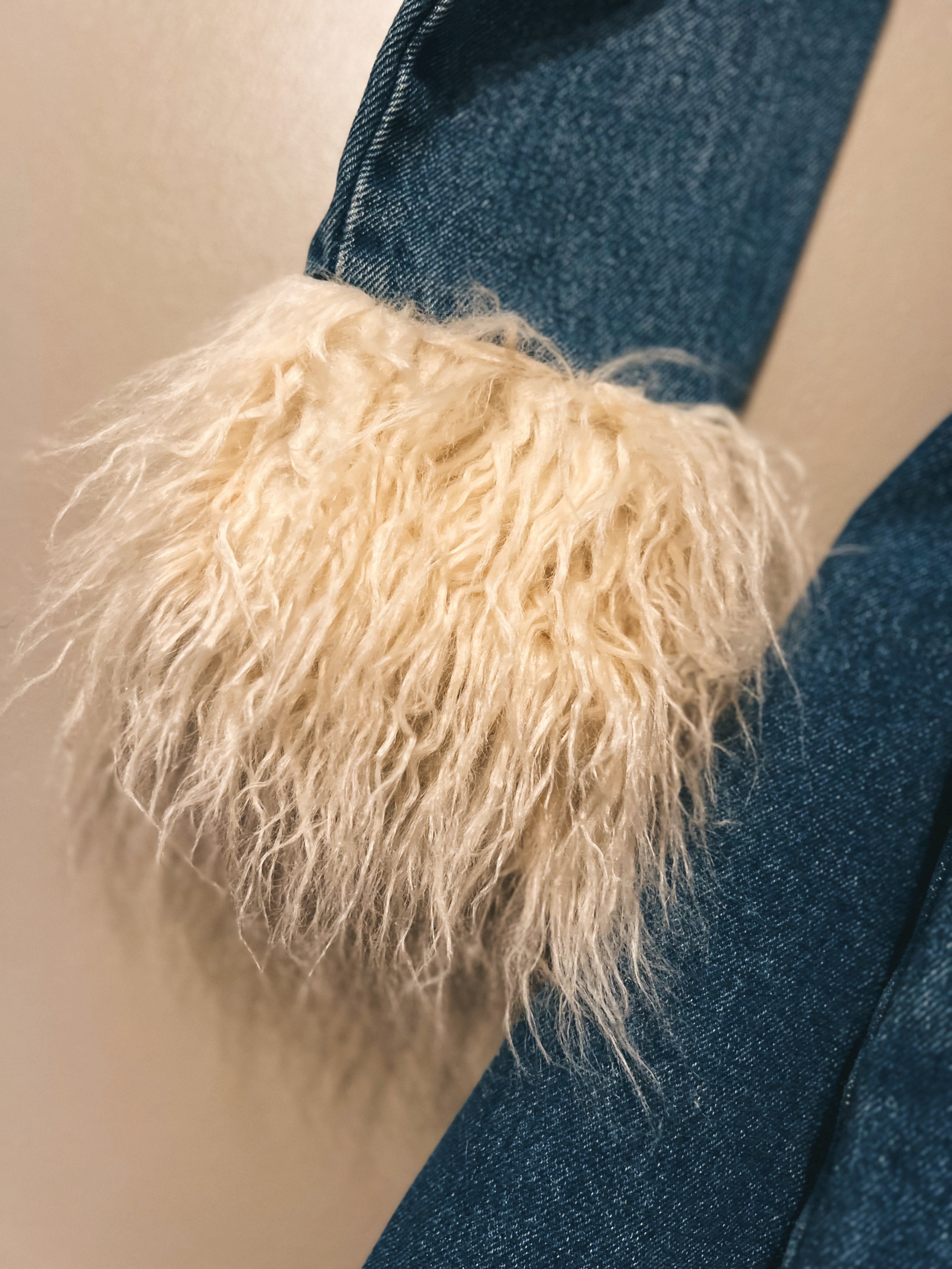Denim & Fur Coat