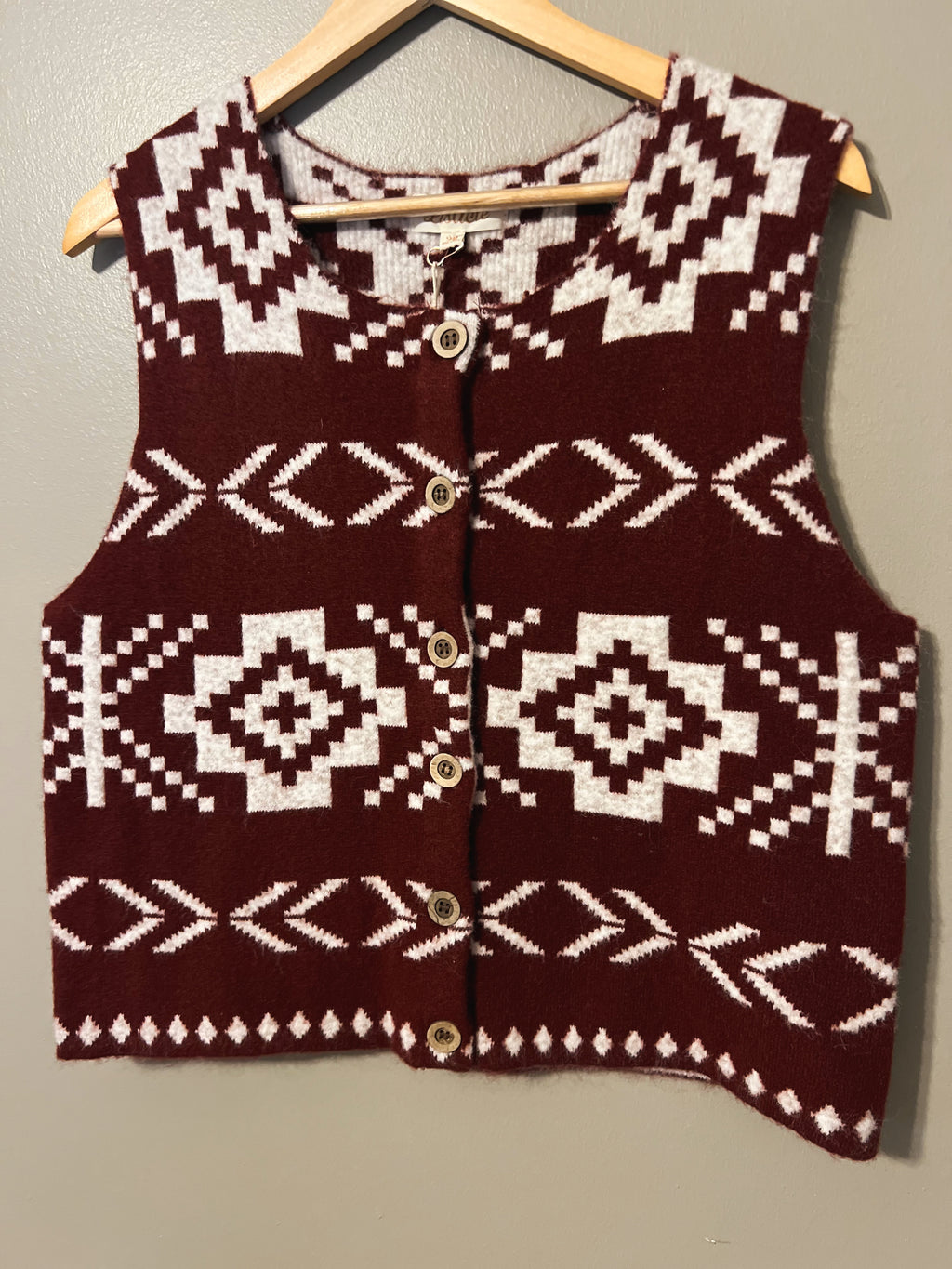 Wool Southwestern Vest