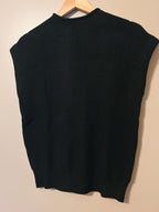 Black Sleeveless Sweater