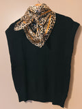 Black Sleeveless Sweater