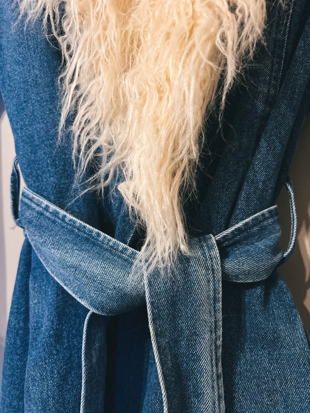Denim & Fur Coat