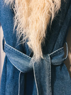 Denim & Fur Coat