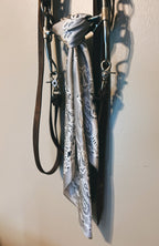 28" Bandana Print Wild Rag - Grey