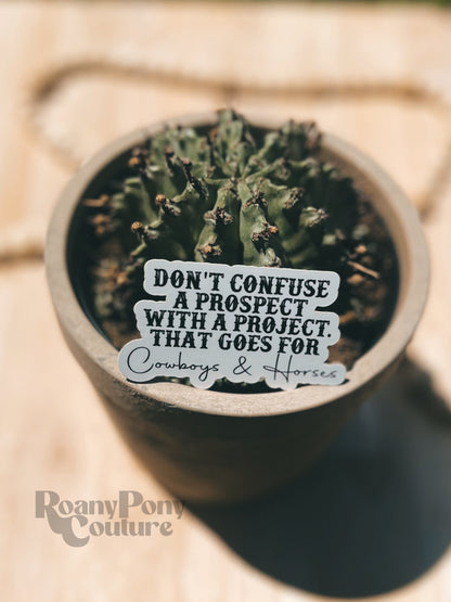 Prospect vs Project Sticker