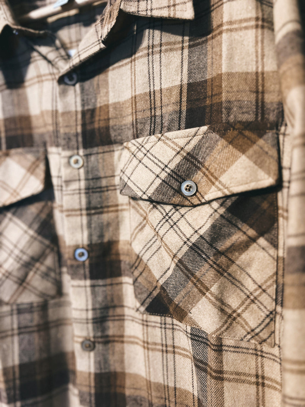 Brown Tone Plaid Flannel