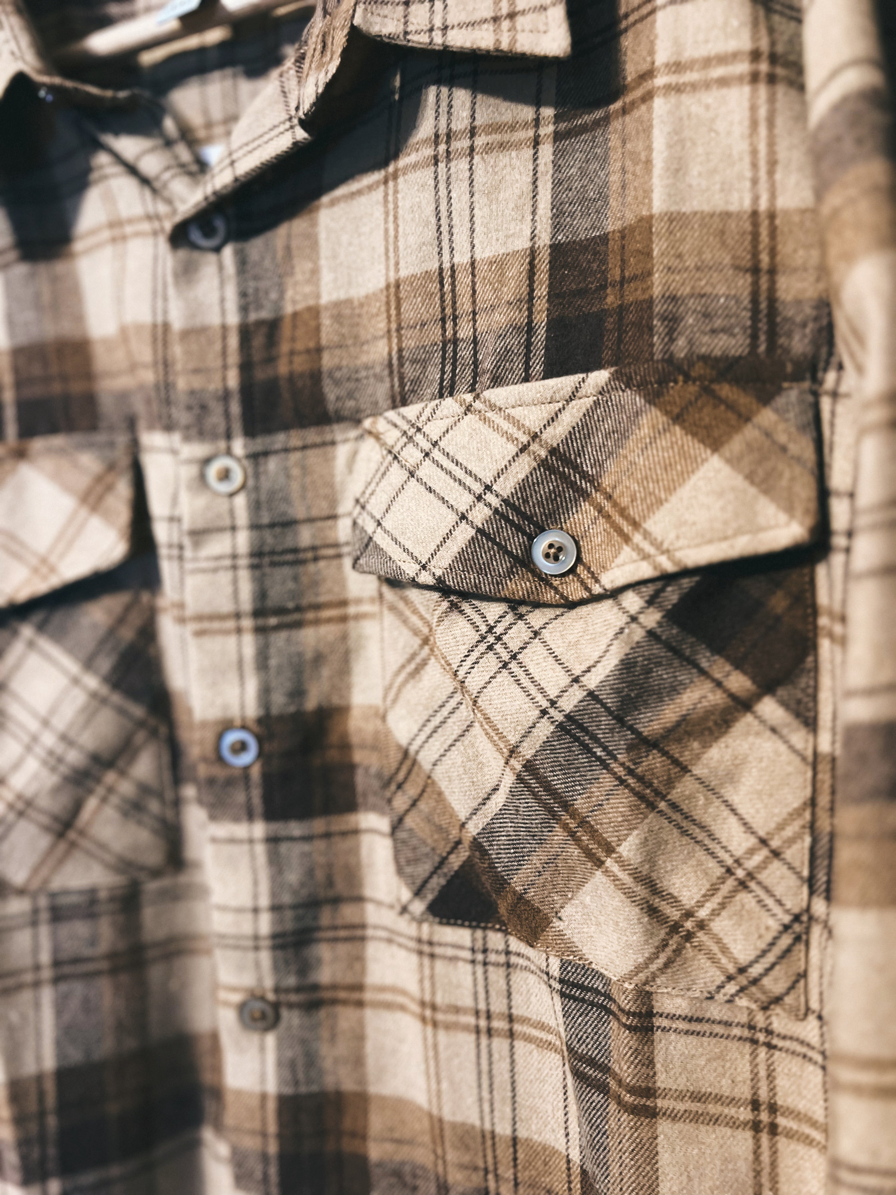 Brown Tone Plaid Flannel