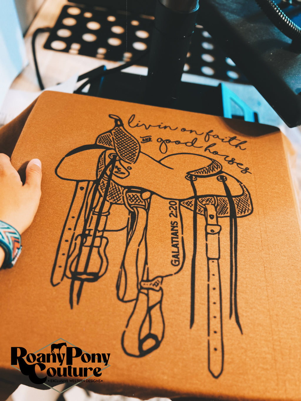 Livin' on Faith & Good Horses Sweatshirt