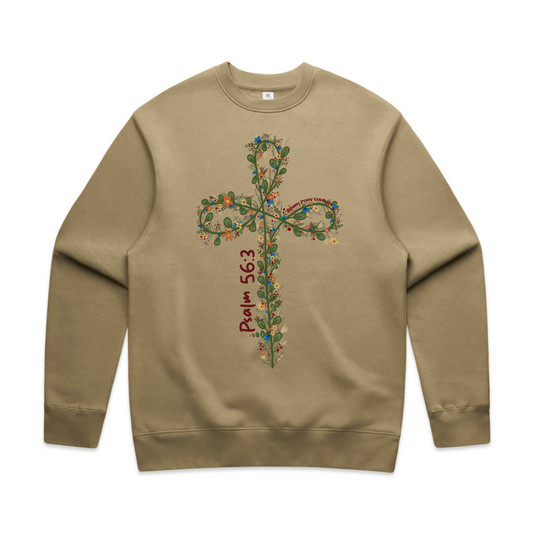 Barrel Pattern of Faith Crewneck