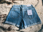 Denim Cuffed Shorts
