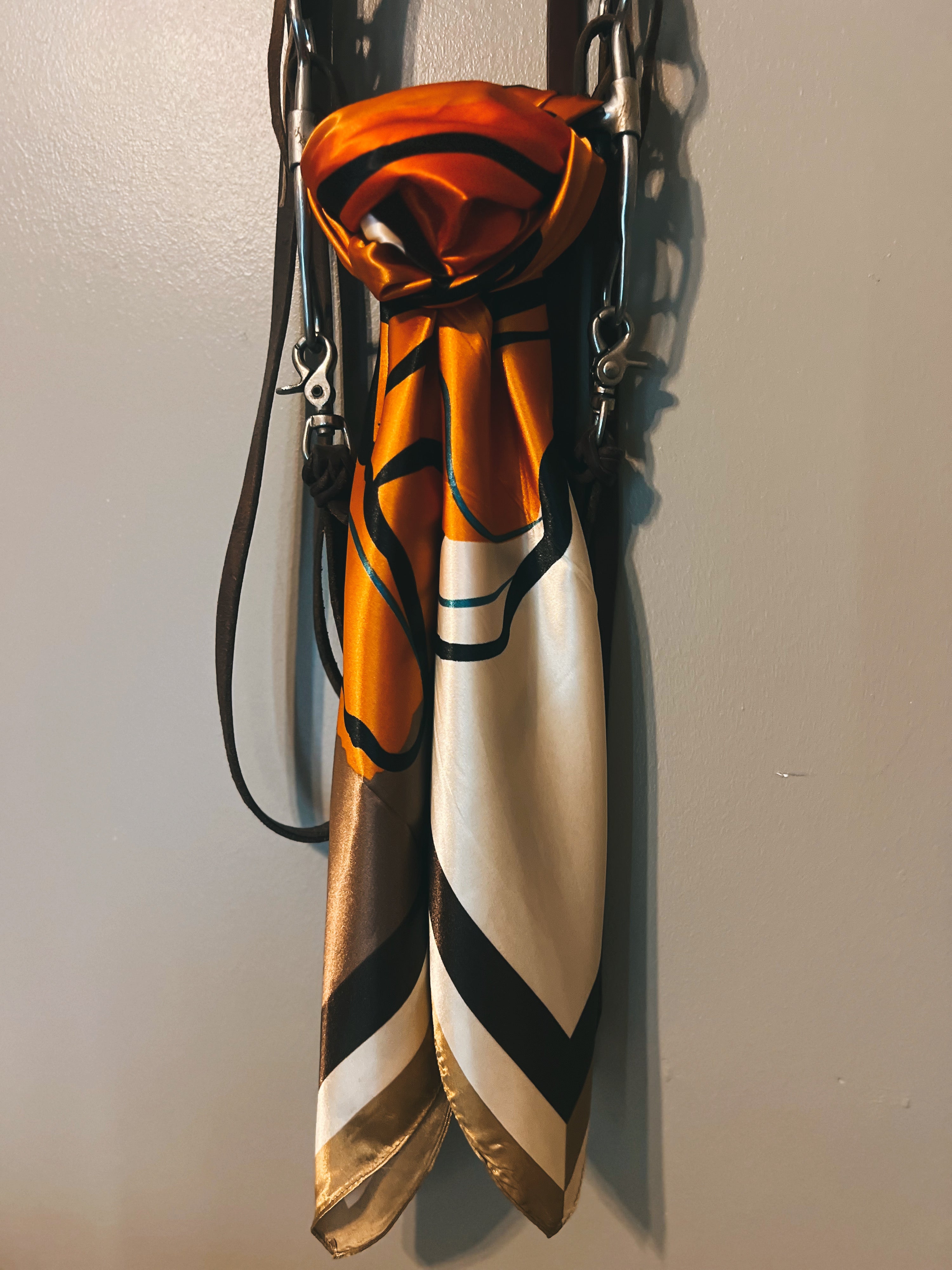 35" Wild Rag - Oranges, Browns, Rose