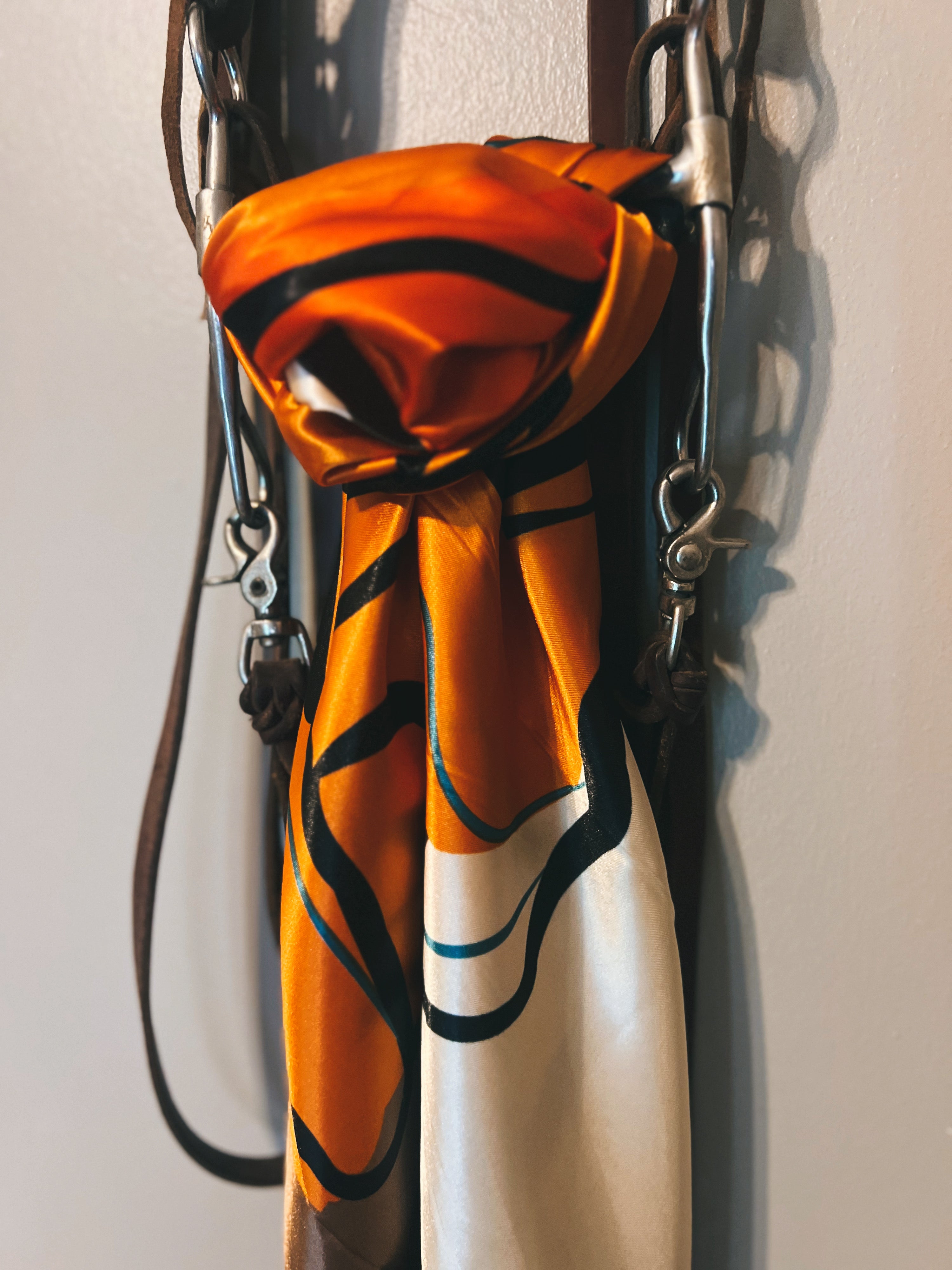 35" Wild Rag - Oranges, Browns, Rose