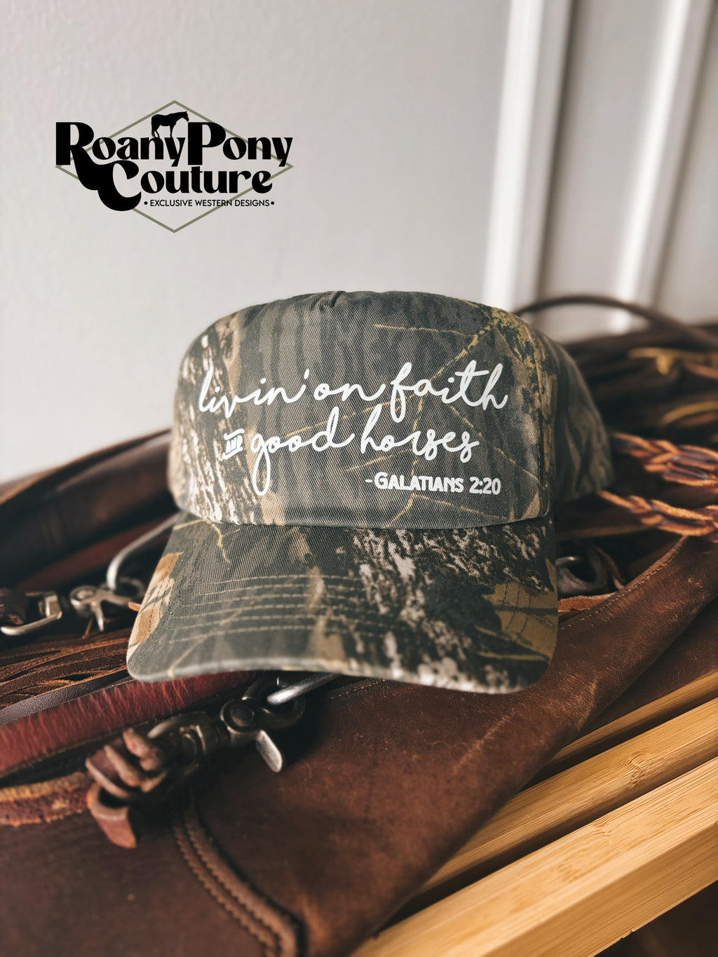 Livin' on Faith & Good Horses Hat