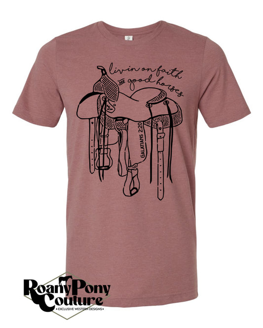 Faith & Good Horses Tee