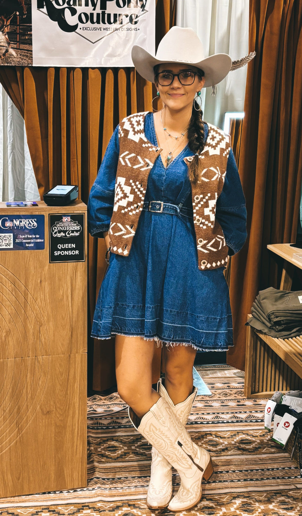 Denim A-line Dress
