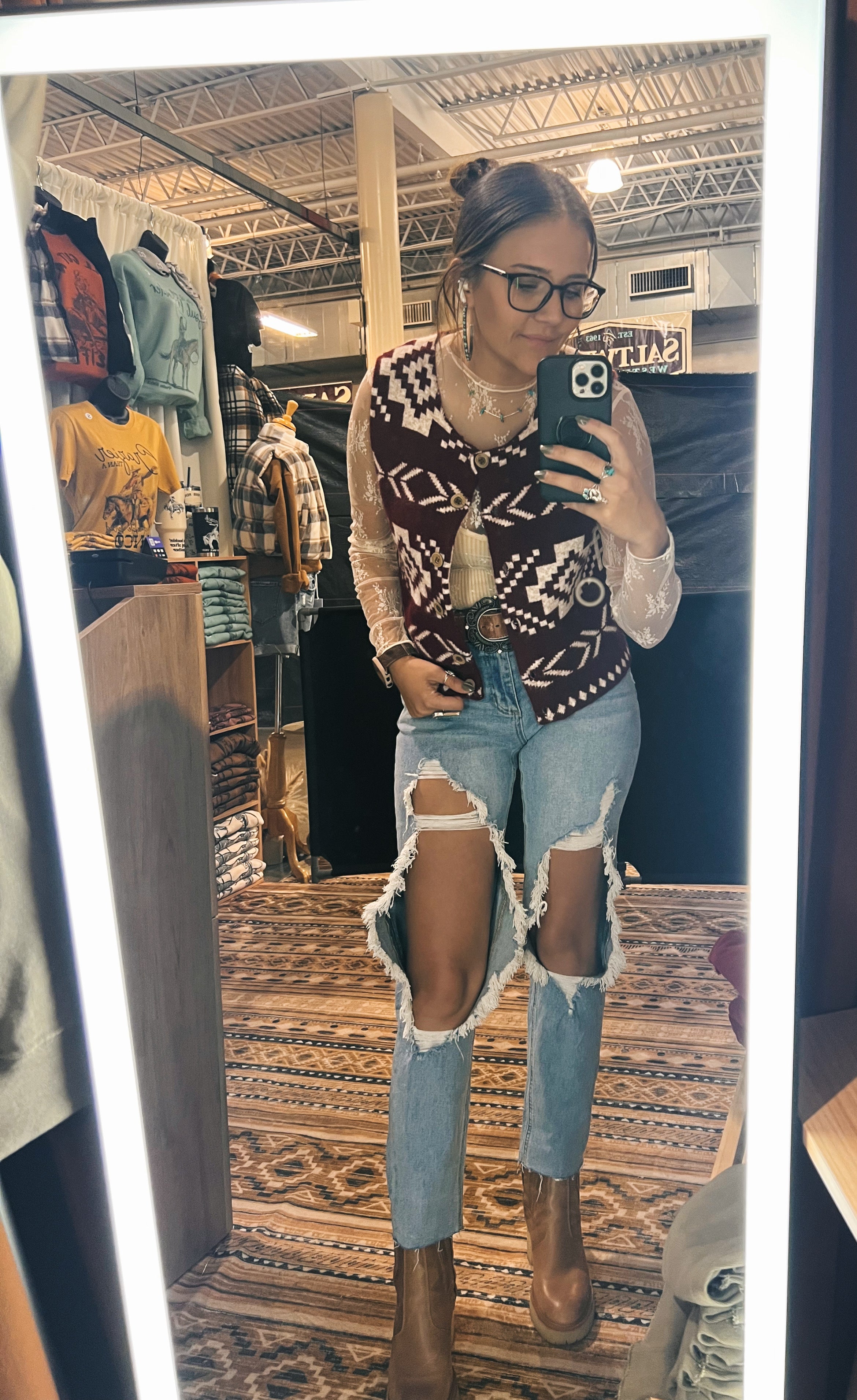 Wool Southwestern Vest