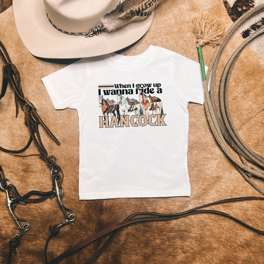 Growin' Up to Ride Hancocks Toddler T-Shirt